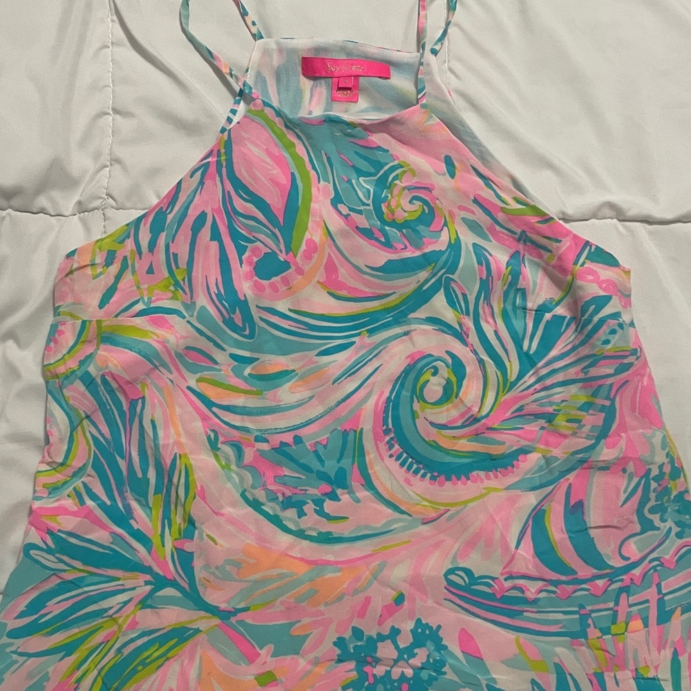 Lilly Pulitzer Pink and Blue top